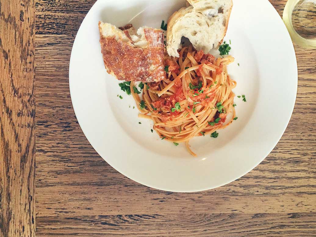 Swordfish pasta